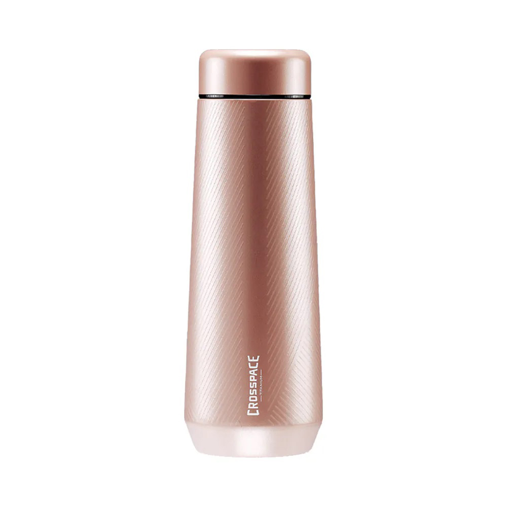 Diamond純鈦保溫瓶 L 470ml 潤彩粉  |CROSSPACE 可思創品
