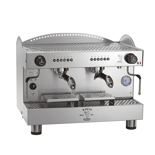 【停產】BEZZERA 貝澤拉 B2016 DE 2GR 雙孔營業機 220V  |【停產】電器產品