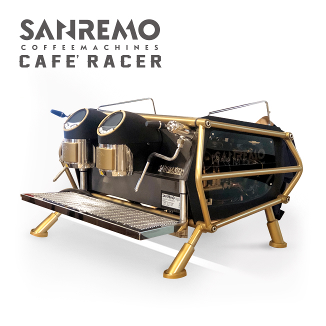 SANREMO CAFE RACER NAKED 雙孔營業用咖啡機（霧金霧黑）220V  |SANREMO 咖啡機