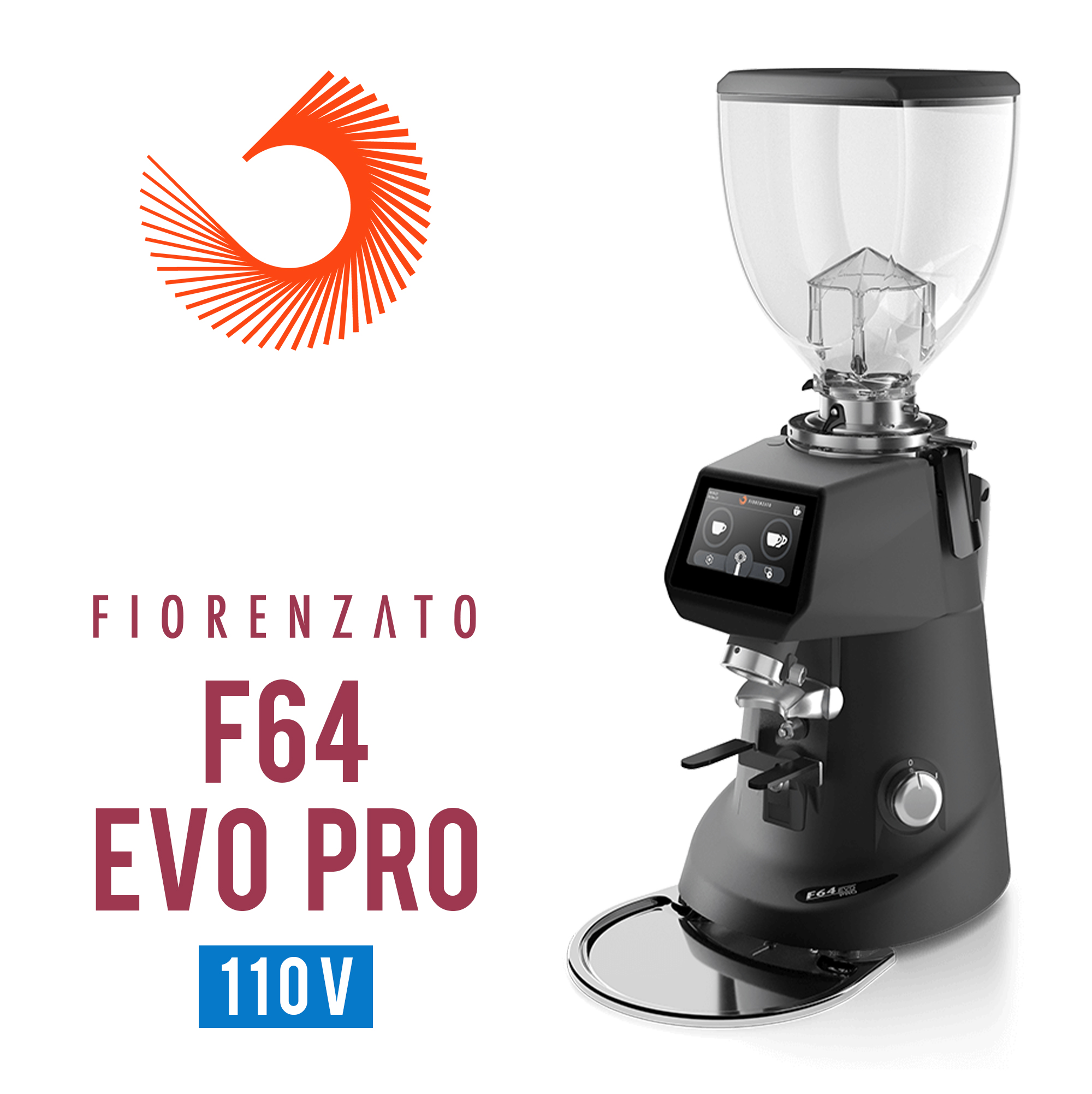 Fiorenzato F64 EVO PRO 營業用磨豆機110V 霧黑  |營業用磨豆機