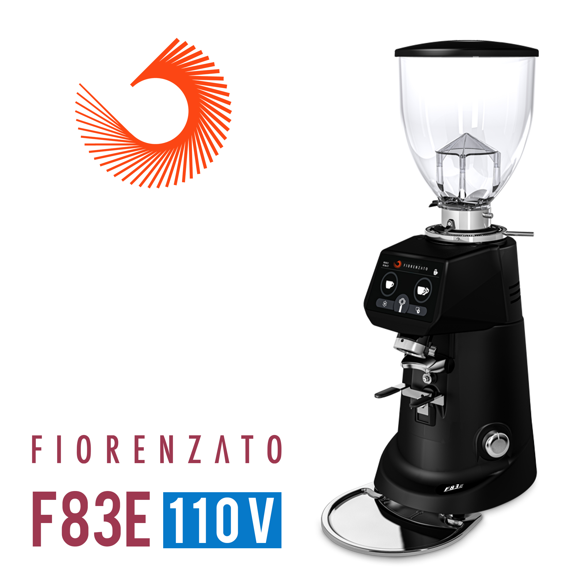 Fiorenzato F83E 磨豆機110V-霧黑  |營業用磨豆機