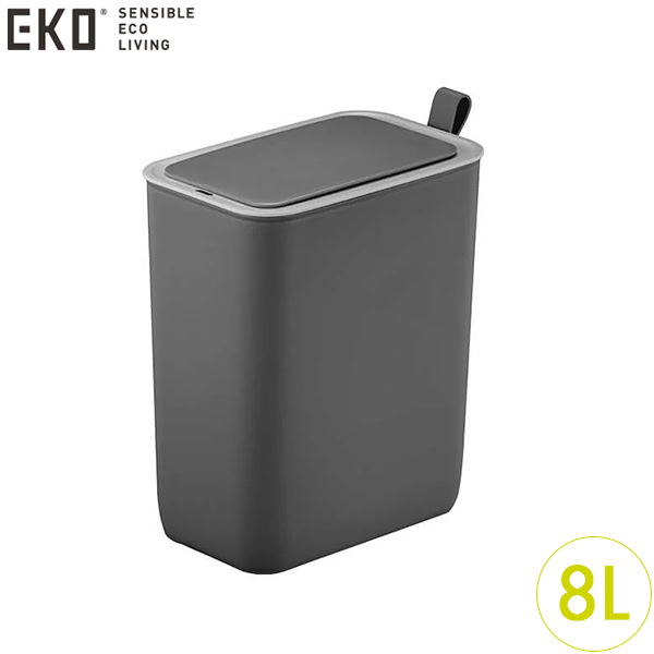 防疫免接觸！EKO 莫蘭 智能感應環境桶 8L 灰 IX6287P-GY-8L  |Eko 電動垃圾桶