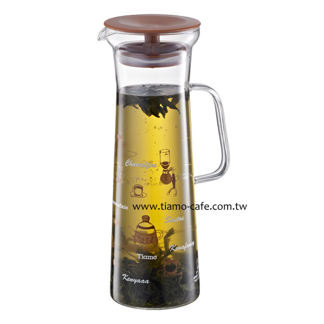 TIAMO 咖啡時光 玻璃冷泡壺 1000ml 通過SGS檢測  |玻璃冷水壺