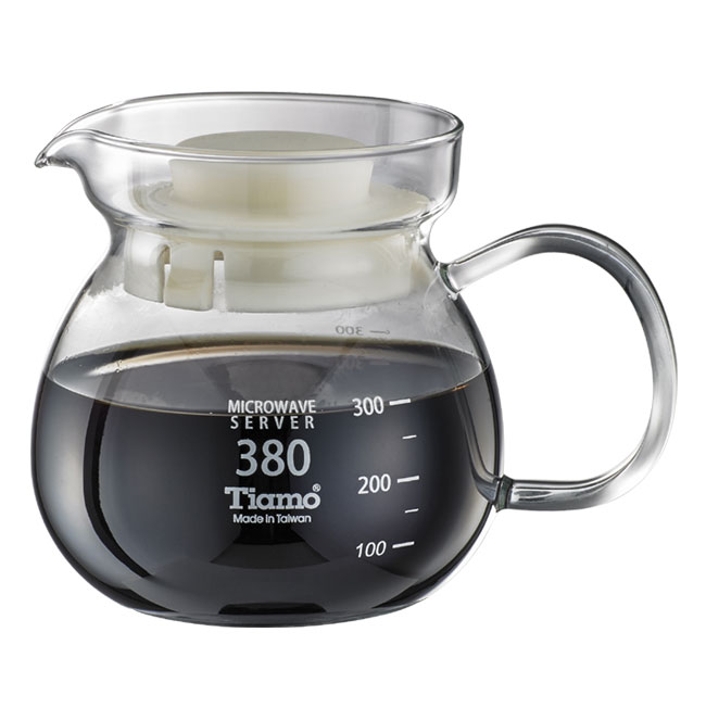【停產】C'afeDeTiamo 圓滿咖啡玻璃壺花茶壺 380cc SGS測試合格  |【停產】商品